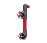jiingekk Kit de ventilateur rotatif automatique à 4 ailettes pour améliorer la circulation de l'eau et les aquariums
