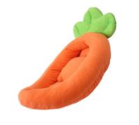 jiingekk Lit carotte pour chien et chiot, base de dessin animé, coussin amovible, canapé pour animaux de compagnie de petite à grande taille, lit créatif