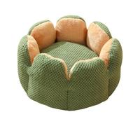 jiingekk Lit pour animal de compagnie avec coussin amovible, poignée douce, beau lit rond pour chien, coussin amovible