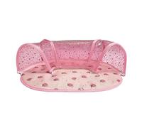 jiingekk Lit tunnel double usage pour animal domestique, tapis de refroidissement pour lapins, hamsters, tissu doux et respirant, aire de jeu interactive, cachettes pour petits animaux