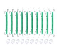 jiingekk Lot de 10 crochets en métal avec corde de 10 m et clip de jardin pour plantes de jardin