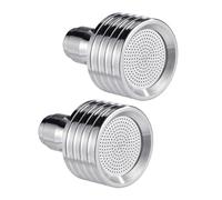 jiingekk Lot de 2 buses de douche en acier inoxydable 6,35 mm à connexion rapide pour lavage de voiture et arrosage de jardin Buse de tuyau d'arrosage en acier inoxydable