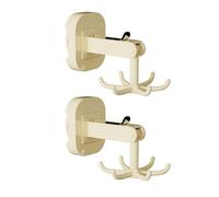 jiingekk Lot de 2 crochets pivotants à 360 degrés avec ventouses à six bras rotatifs pour salle de bain, fournitures de cuisine modernes