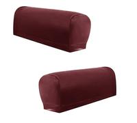 jiingekk Lot de 2 protections d'accoudoirs comprenant 4 patchs adhésifs résistants à l'eau - Installation facile - Décoration d'intérieur - Accessoires de canapé antidérapants