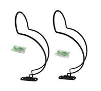 jiingekk Lot de 2 supports muraux pour casques, équipement de sport, cadre en métal robuste, installation facile, design portable, cintre pour équipement de sport