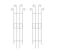 jiingekk Lot de 2 treillis en métal de type lourd pour plantes grimpantes - Assemblage simple - Optimisation verticale de l'espace - Structure de plante de balcon