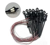 jiingekk Lot de 20 lampadaires, modèle de lampadaire blanc chaud pour exercice sur table de sable, modèle 3 V, lampadaire moderne - lumière blanche - 75