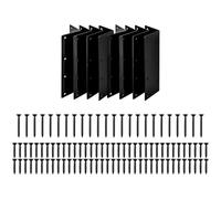 jiingekk Lot de 4 cadres de jardinière empilables en acier inoxydable avec bords