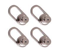 jiingekk Lot de 4 fermoirs de boucles d'oreilles en métal pour oreilles tombantes pour clous lourds, boucles d'oreilles percées, stabilisateurs de lobe d'oreille en forme de U, taille unique, Comme