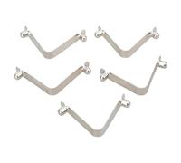 jiingekk Lot de 5 clips de fixation pour poteaux de tente, kayaks, pagaies, clips à ressort, boucle en forme de V, finition exquise, pour poteaux de tente, bouton-poussoir