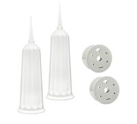 jiingekk Lot de vases commémoratifs renforcés avec support anti-basculement pour arrangements floraux dans les cimetières et jardins en résine