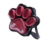 jiingekk Lovely Cats Paw Designs Sac à bandoulière pour femme avec fenêtre transparente et sangle réglable pour un usage quotidien, noir/rouge, One Size