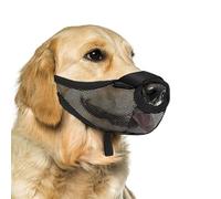 jiingekk Muselière réglable pour chien de petite à grande taille en tissu filet doux respirant pour éviter de mordre les activités de plein air Muselière