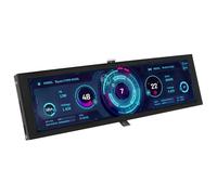 jiingekk Panneau PC Châssis Moniteur 8,8 pouces Châssis Sous-écran 600 lentes Luminosité en temps réel Suivi matériel Boîtier en aluminium Écran d'ordinateur