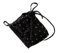 jiingekk Petit sac à bandoulière pour femme avec nœuds mignons, sacs à main, sacs à main, sacs à main matelassés, sacs à bandoulière et sacs à main, Noir , One Size
