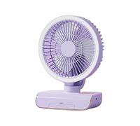 jiingekk Petit ventilateur de bureau pratique à fixer au mur - Refroidissement à air rechargeable - Convient pour la maison - Ventilateur de bureau avec batterie rechargeable USB
