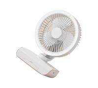 jiingekk Petit ventilateur de bureau pratique à fixer au mur - Refroidissement à air rechargeable - Convient pour la maison - Ventilateur de bureau avec batterie rechargeable USB