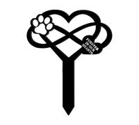 jiingekk Plaque funéraire en acrylique pour animal domestique, chien, chat, décoration funéraire étanche pour la maison et le jardin