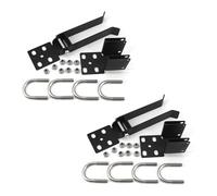 jiingekk Portail de clôture en acier inoxydable de 3,5 cm pour ferme industrielle, ranch de sécurité, verrouillage de sécurité, double portail robuste