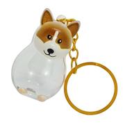 jiingekk Porte-clés commémoratif transparent pour collectionneur de fourrures d'animaux domestiques - Boîte de rangement pour poils de chien - Pendentifs pour propriétaires de deuil