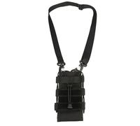 jiingekk Sac de sport étanche au design ergonomique pour bouteille d'eau pour sac à dos de randonnée, vélo, rangement de matériel de camping, organisateur essentiel, Noir avec sangle, Taille unique