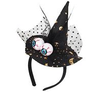 jiingekk Serre-tête de magicien pour Halloween, Cos-play, pour adultes, adolescents, vacances, festival, chapeau de sorcière, bandeau de sorcière