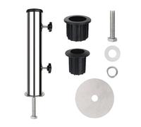 jiingekk Support de parapluie en acier résistant à la rouille avec une construction solide pour patios, pique-niques, tables, quais, pontons, restaurant, camping, pour terrasses, patios, tables de
