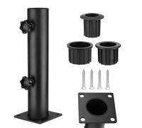 jiingekk Support de parapluie en acier résistant à la rouille avec une construction solide pour patios, pique-niques, tables, quais, pontons, restaurant, camping, pour terrasses, patios, tables de