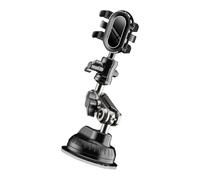 jiingekk Support de téléphone 2 en 1 pour tableau de bord de voiture avec coussinet en silicone rotatif en aluminium pour appareils mobiles, téléphone et voiture