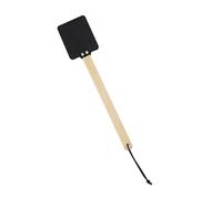 jiingekk Tapette à mouches pratique et flexible avec tête en cuir épais et poignée en bois robuste pour une utilisation multifonctionnelle tapette à mouches avec poignée en bois