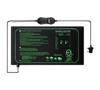 jiingekk Tapis chauffant d'intérieur pour semis - Température réglable - Pour la croissance des plantes et les reptiles - Thermostat de chaleur amphibien
