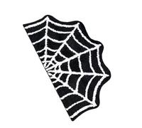 jiingekk Tapis de salle de bain antidérapant de qualité supérieure sur le thème d'Halloween avec motif araignées, doux et absorbant pour la maison
