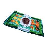 jiingekk Tapis d'entraînement multifonction pour animaux de compagnie avec jeu de parfum et distributeur de friandises pour chien, chat, jouet d'enrichissement en polaire, couverture d'activité pour