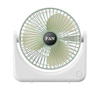 jiingekk Ventilateur de bureau multifonction à 3 vitesses ABS avec circulation d'air pour la maison, le bureau et l'école, portable en plein air pour le camping