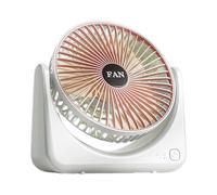 jiingekk Ventilateur de bureau multifonction à 3 vitesses ABS avec circulation d'air pour la maison, le bureau et l'école, portable en plein air pour le camping