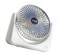 jiingekk Ventilateur de bureau multifonction à 3 vitesses ABS avec circulation d'air pour la maison, le bureau et l'école, portable en plein air pour le camping