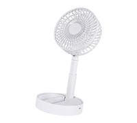 jiingekk Ventilateur pliable portable à plusieurs vitesses avec batterie 2400 mAh Puissant dispositif de refroidissement de bureau adapté pour le camping, la salle de classe, ventilateur de