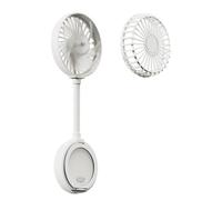 jiingekk Ventilateur portable flexible rechargeable par USB silencieux à 3 vitesses de refroidissement pour téléphone portable, chambre à coucher, ventilateur portable léger pour extérieur