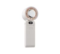 jiingekk Ventilateur silencieux à écran LED puissant portable 3600 mAh pour chambre à coucher, bureau et école
