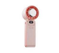 jiingekk Ventilateur silencieux à écran LED puissant portable 3600 mAh pour chambre à coucher, bureau et école