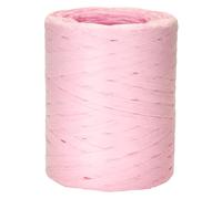 JijAcraft 200 m Ruban Raphia Rose, Cordon d'Emballage Naturel pour Cadeaux, Tissage, Décoration et Bouquets