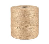 jijAcraft Ficelle de Jute 1mm, 500 Mètres Ficelle en Jute Naturel, Ficelle de Jute Marron 2 Pli, pour Jardin Emballage Cadeau DIY Arts Créatifs Artisanat