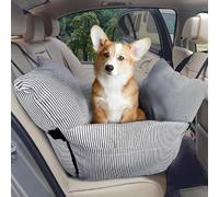 JiJia LeCo Siège auto 2 en 1 pour chiens de taille moyenne de 30 kg, lit de voyage, avec 2 poches, sac de transport, canapé avec laisse de sécurité, 76 x 52 x 20 cm