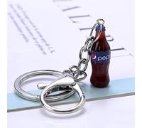 JIJIBA 1Pc Mode Handmade Alloy Beverage Cola Drinks Bottle Acrylic Charms Keychains Key Ring pour Sac Pendentifs de Voiture