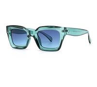 JIJIBA Cool Colorful Lunettes de Soleil carrées Femmes Hommes Nouvelle Marque Design Lunettes de Soleil Vintage pour Femmes Nuances de Lunettes