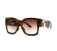 JIJIBA Nouveau carré à monture épaisse Lunettes de soleil Femmes Grande Taille Lunettes de soleil Creux Vintage Shades gafas