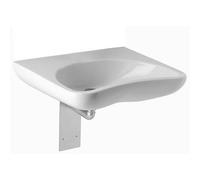 Jika Euroline lavabo pour fauteuil roulant 64x55cm sans trou de robinetterie Blanc h8137140001091