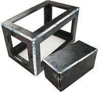 Jikacok Lot de 12 coupons de soudage 7,6 x 12,7 cm pour débutants. Kit d'entraînement de soudage en acier doux de calibre 11. Coupons de soudage pour MIG, TIG Stick, Arc, gaz et brasage (M 12 pièces)