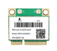 Jiklophg WiFi 6E AX3000H Carte réseau Wi-Fi sans fil BT 5.2 pour Adaptateur Wi-Fi Mini PCIE pour ordinateur de bureau/ordinateur portable Win10