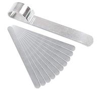 Jikoiuty Kit de barre de pliage de bracelet, 10 pièces en acier inoxydable pour bracelet vierge à faire soi-même, bracelet vierge en métal gravé